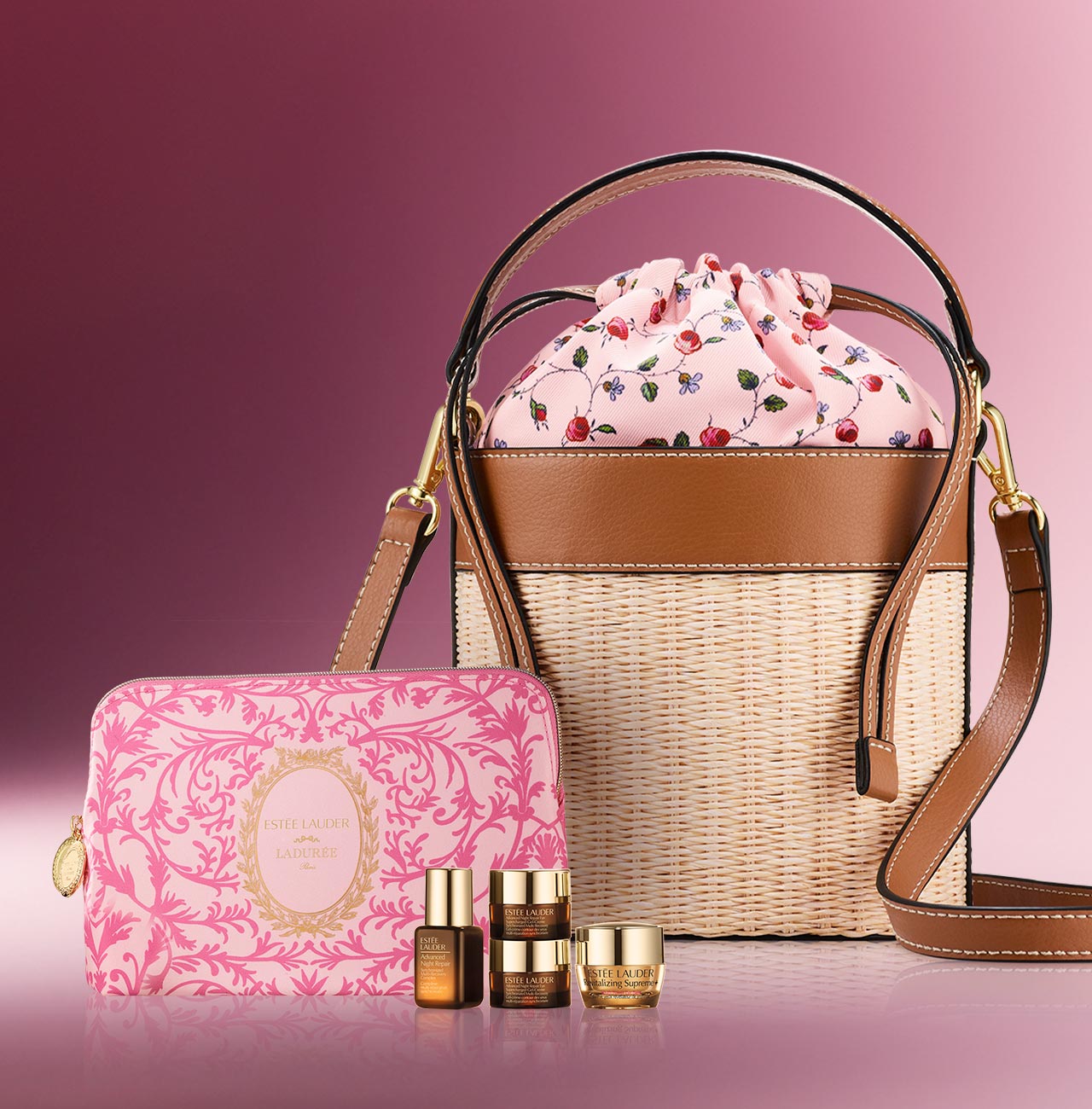 Rutina de Skincare de 4 Minis + Cosmetiquera + Mini Bucket Bag en compras de $3,000.*