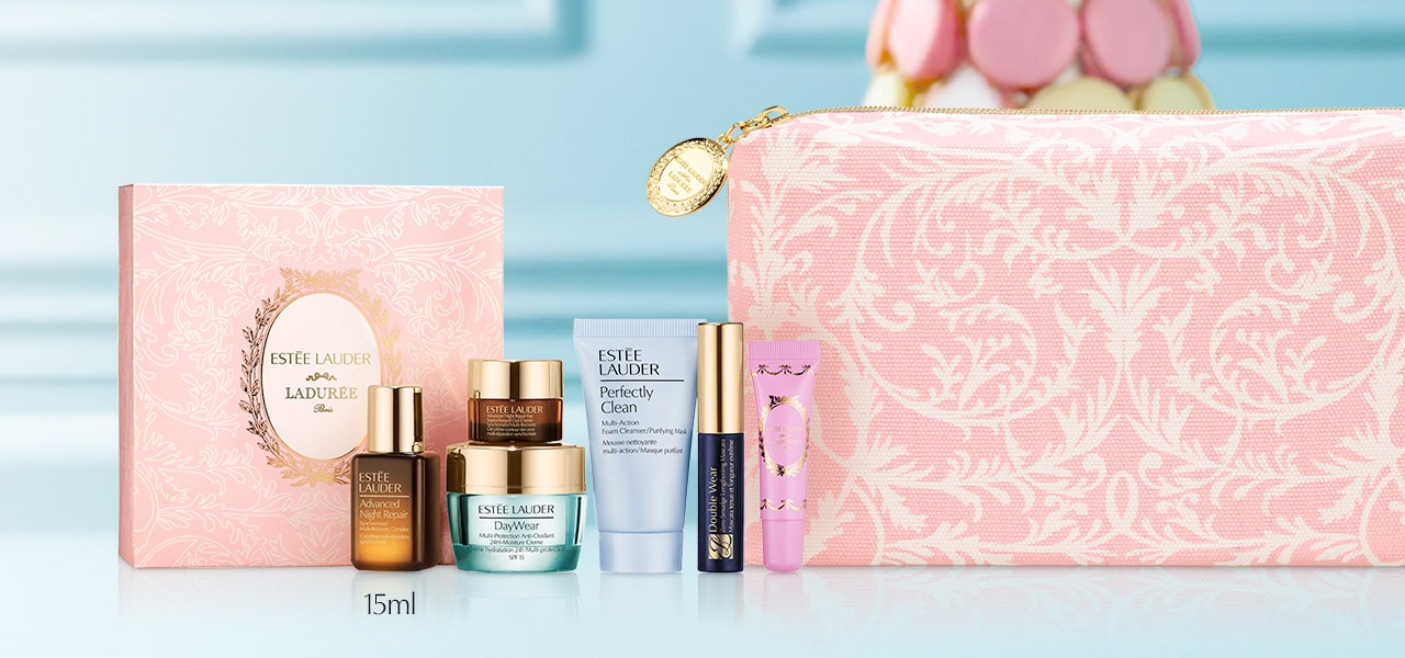 Suero Facial de 15 ml + 5 Minis + Cosmetiquera en compras de $3,000.*